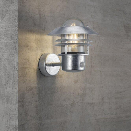 Buy Security Wall Lights Australia Blokhus 1 Light Wall Light With Sensor Galvanized - 25031031