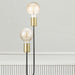 Buy Table Lamps Australia Josefine 2 Light Table Lamp Matt Black & Brass - 48955003