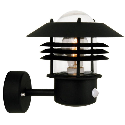 Buy Security Wall Lights Australia Vejers Wall Light with Sensor Black - 25101003