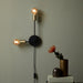 Buy Wall Sconce Australia Josefine 2 Light Wall Light Matt Black & Brass - 48941003