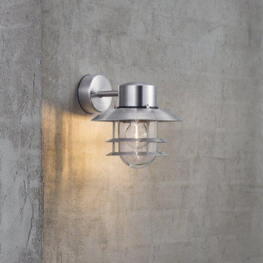 Buy Exterior Wall Lights Australia Blokhus 1 Light Downward Wall Light Galvanized - 25051031