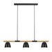 Buy Island Pendant Lights Australia Theo 3 Light Island Pendant Black - 2112603003