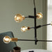 Buy Pendant Lights Australia Josefine 6 Light Pendant Matt Black  & Brass - 48933003