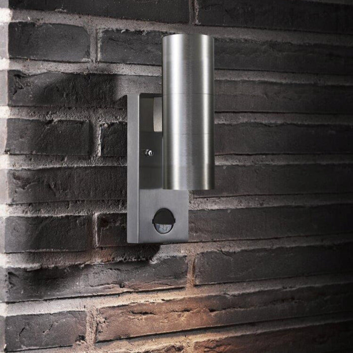 Buy Security Wall Lights Australia Tin Sensor Wall Light Stainless Steel - 21279934