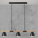 Buy Island Pendant Lights Australia Theo 3 Light Island Pendant Black - 2112603003