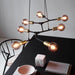 Buy Island Pendant Lights Australia Josefine 7 Light Island Pendant Matt Black  & Brass - 2010303003