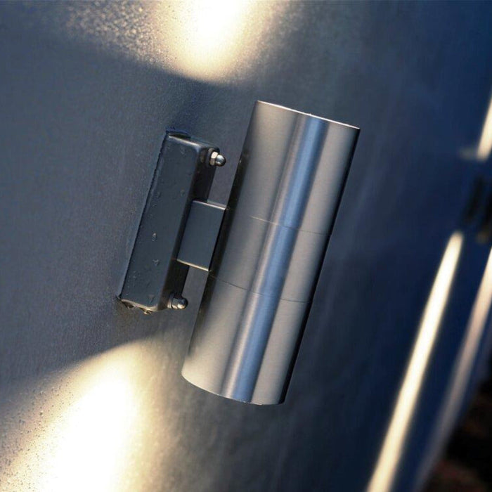 Buy Up / Down Wall Lights Australia Tin Up/Down Wall Light Stainless Steel - 21279134