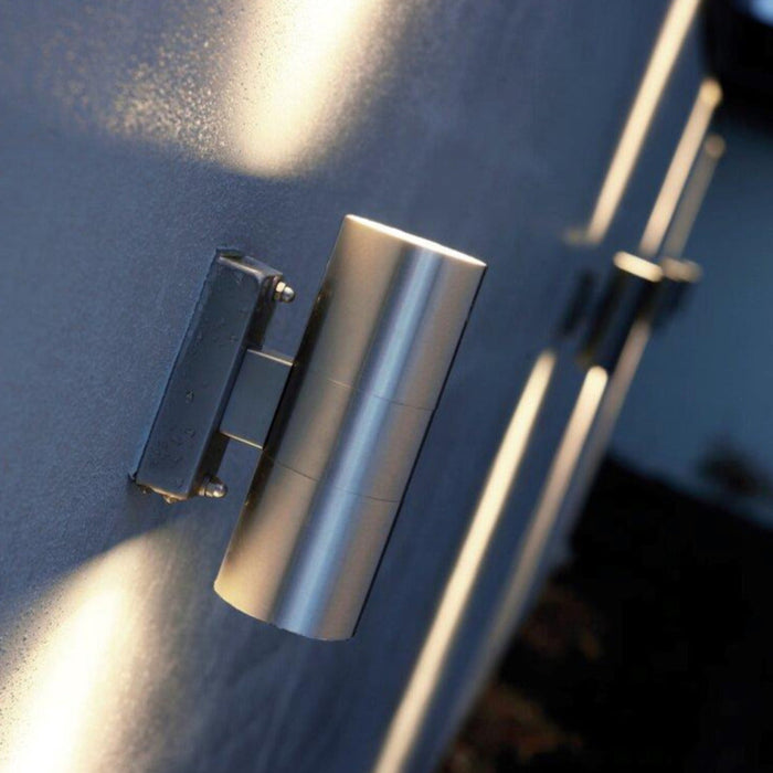 Buy Up / Down Wall Lights Australia Tin Up/Down Wall Light Stainless Steel - 21279134