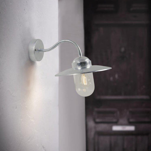 Buy Outdoor Wall Lanterns Australia Luxembourg 1 Light Wall Light Galvanized - 22671031
