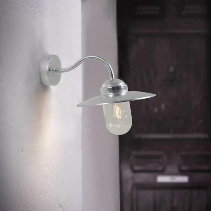 Buy Outdoor Wall Lanterns Australia Luxembourg 1 Light Wall Light Galvanized - 22671031