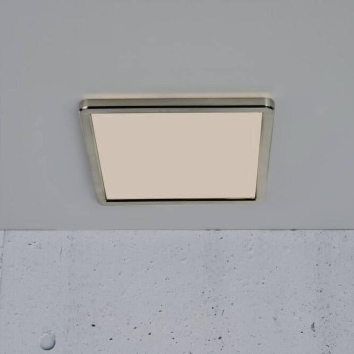Buy LED Oyster Lights Australia Oja 14.5W Dual Colour Square LED Oyster Light Brushed Nickel - 2015056155