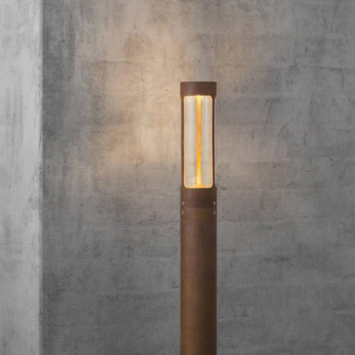 Buy Bollard Lights Australia Helix 1 Light Bollard Light Corten - 77499938
