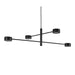 Buy LED Pendants Australia Clyde 4 Light LED Pendant Black - 2010803003