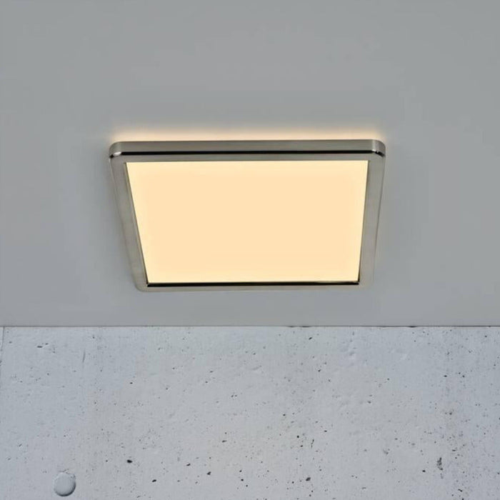 Buy LED Oyster Lights Australia Oja 14.5W Dual Colour Square LED Oyster Light Brushed Nickel - 2015056155
