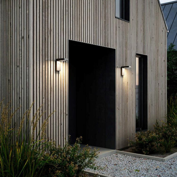 Buy Security Wall Lights Australia Alya Solar LED Wall Light With Sensor Black  - 2118231003
