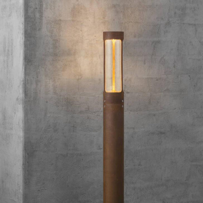 Buy Bollard Lights Australia Helix 1 Light Bollard Light Corten - 77499938