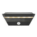Buy Security Wall Lights Australia Agena Solar LED Wall Light With Sensor Black - 2118221003