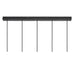 Buy Island Pendant Lights Australia Tilo 5 Light Island Pendant Black - 2010483003
