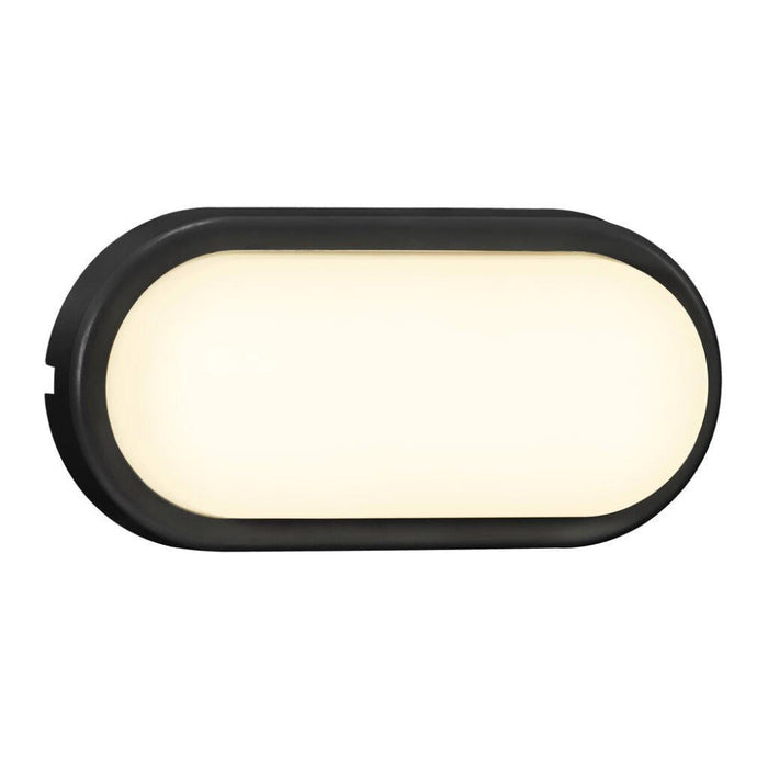 Buy LED Bunker Lights Australia Cuba 14W Oval LED Bunker Light Black - 2019191003