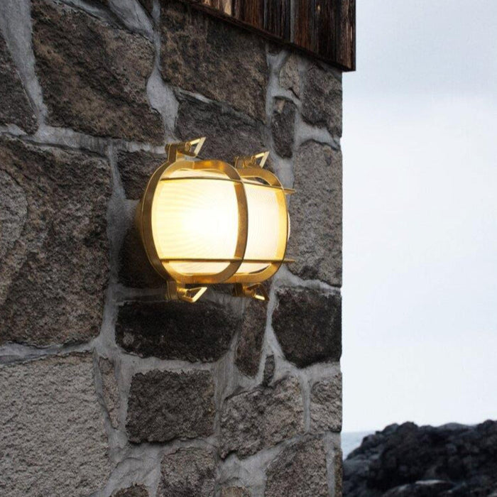 Buy Bunker Lights Australia Helford 1 Light Bunker Light Brass - 49031035