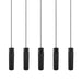 Buy Island Pendant Lights Australia Tilo 5 Light Island Pendant Black - 2010483003