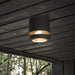 Buy Outdoor Close To Ceiling Lights Australia Focus 1 Light Outdoor Ceiling Light Black - 874223