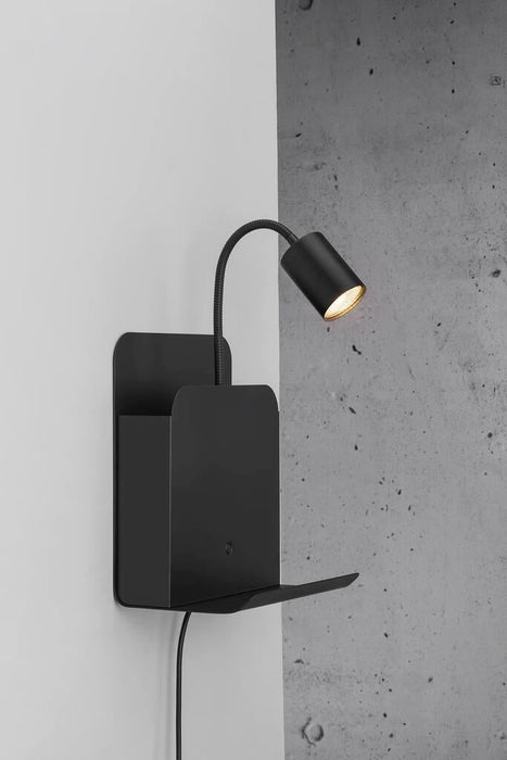 Buy Bedside Reading Lights Australia Roomi 1 Light Wall Light Black - 2112551003