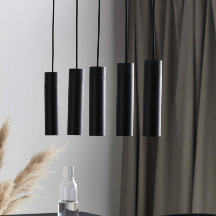 Buy Island Pendant Lights Australia Tilo 5 Light Island Pendant Black - 2010483003