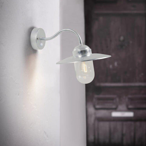 Buy Security Wall Lights Australia Luxembourg 1 Light Wall Light With Sensor Galvanized - 22661031