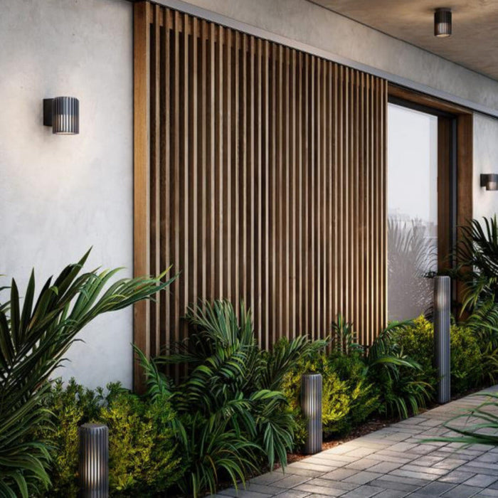 Buy Exterior Wall Lights Australia Aludra Exterior Wall Light Black Aluminium - 2118011003
