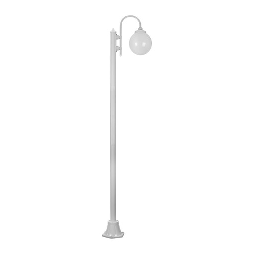 Buy Post Lights Australia Lisbon Post Light Down Bracket H2280mm W250mm White Aluminium - 15787