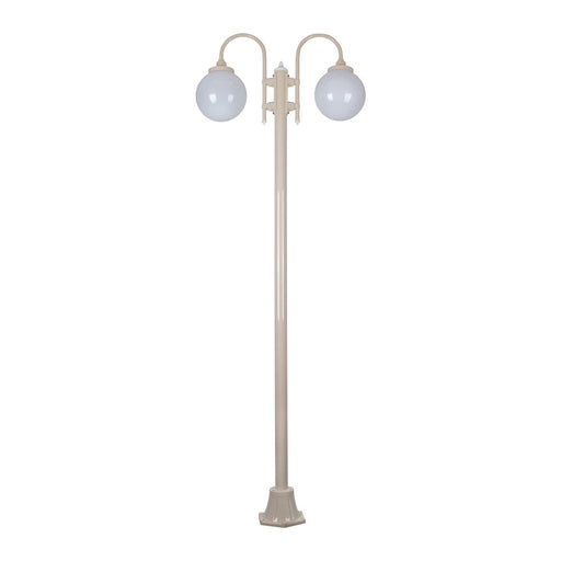 Buy Post Lights Australia Lisbon Post 2 Lights Down Bracket H2380mm W820mm Beige Aluminium - 15788