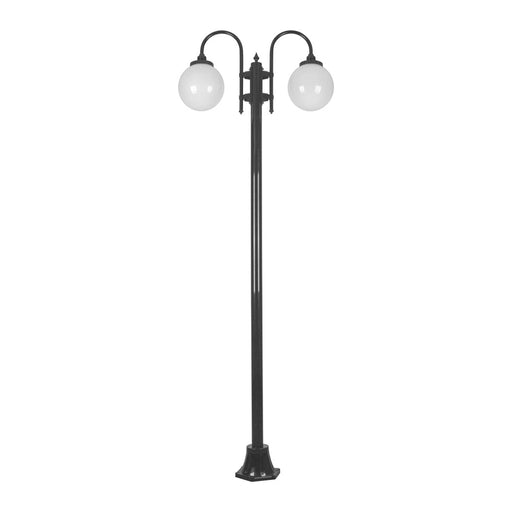 Buy Post Lights Australia Lisbon Post 2 Lights Down Bracket H2380mm W820mm Black Aluminium - 15789
