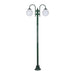 Buy Post Lights Australia Lisbon Post 2 Lights Down Bracket H2380mm W820mm Green Aluminium - 15791