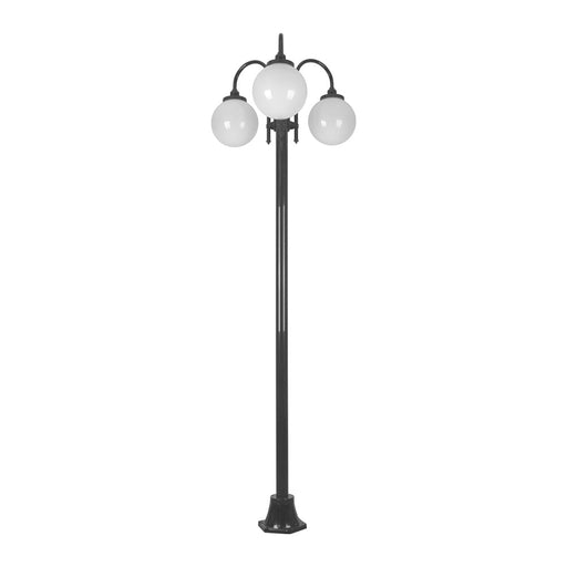 Buy Post Lights Australia Lisbon Post 3 Lights Down Bracket H2380mm W780mm Black Aluminium - 15795