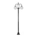Buy Post Lights Australia Lisbon Post 3 Lights Down Bracket H2380mm W780mm Black Aluminium - 15795