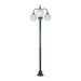 Buy Post Lights Australia Lisbon Post 3 Lights Down Bracket H2380mm W780mm Green Aluminium - 15797