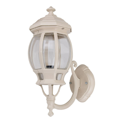 Buy Outdoor Wall Lanterns Australia Vienna Outdoor Wall Lantern Up Bracket H430mm Beige Aluminium - 15956