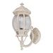Buy Outdoor Wall Lanterns Australia Vienna Outdoor Wall Lantern Up Bracket H430mm Beige Aluminium - 15956