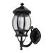 Buy Outdoor Wall Lanterns Australia Vienna Outdoor Wall Lantern Up Bracket H430mm Black Aluminium - 15957