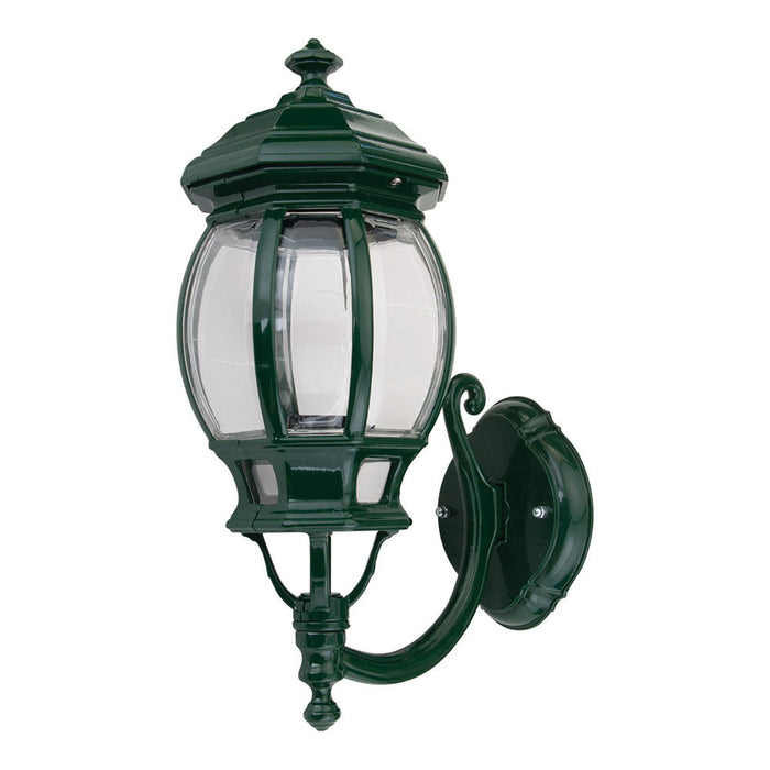 Buy Outdoor Wall Lanterns Australia Vienna Outdoor Wall Lantern Up Bracket H430mm Green Aluminium - 15959