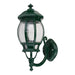 Buy Outdoor Wall Lanterns Australia Vienna Outdoor Wall Lantern Up Bracket H430mm Green Aluminium - 15959