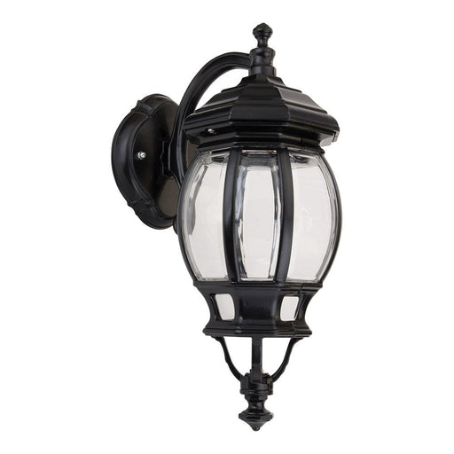 Buy Outdoor Wall Lanterns Australia Vienna Outdoor Wall Lantern Down Bracket H430mm Black Aluminium - 15963