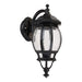Buy Outdoor Wall Lanterns Australia Vienna Outdoor Wall Lantern Down Bracket H430mm Black Aluminium - 15963