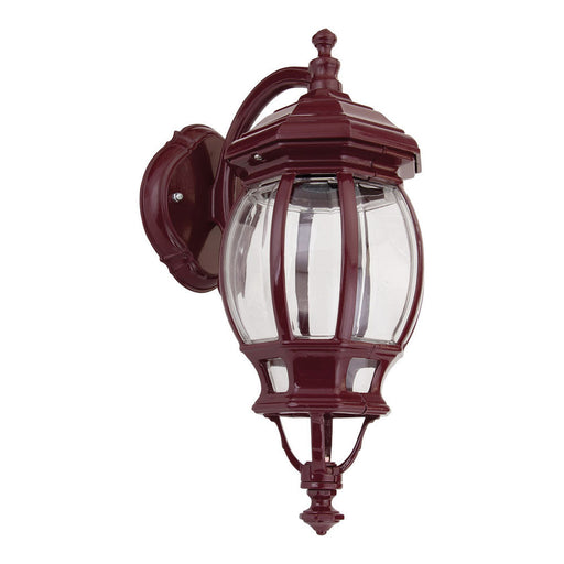 Buy Outdoor Wall Lanterns Australia Vienna Outdoor Wall Lantern Down Bracket H430mm Burgundy Aluminium - 15964