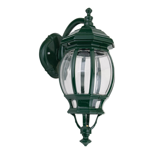 Buy Outdoor Wall Lanterns Australia Vienna Outdoor Wall Lantern Down Bracket H430mm Green Aluminium - 15965