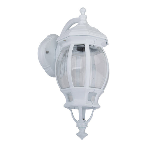 Buy Outdoor Wall Lanterns Australia Vienna Outdoor Wall Lantern Down Bracket H430mm White Aluminium - 15967