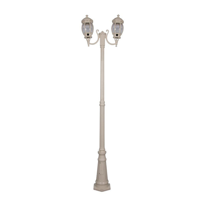 Buy Post Lights Australia Vienna Post 2 Lights H2370mm Beige Aluminium - 15968