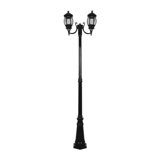 Buy Post Lights Australia Vienna Post 2 Lights H2370mm Black Aluminium - 15969