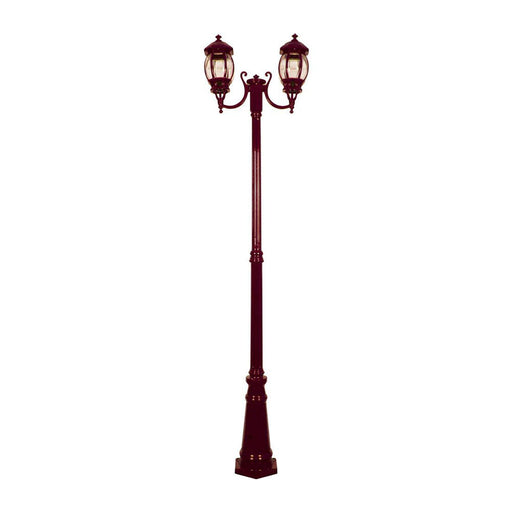 Buy Post Lights Australia Vienna Post 2 Lights H2370mm Burgundy Aluminium - 15970